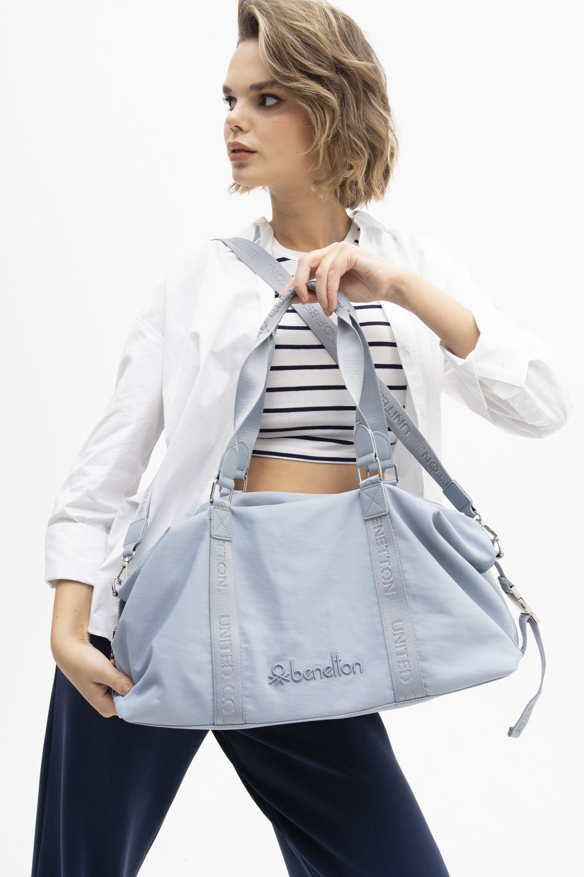 benetton ithal su geçirmez kumaş el kol çapraz model BNT1190